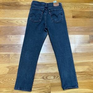 Levi’s 501 original black gray straight leg jean 28